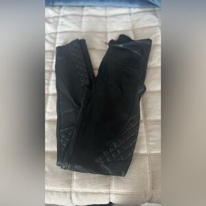 SPANX Black Quilted Leggings